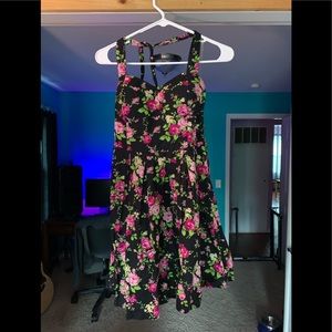 Floral halter dress